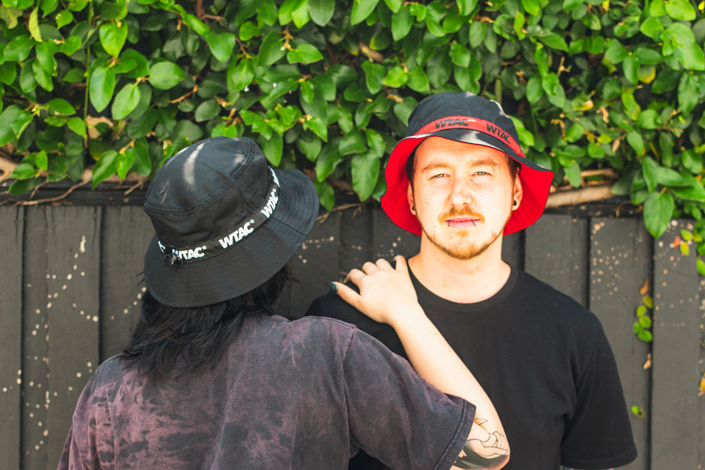 WTAC Bucket Hat - Black / Red
