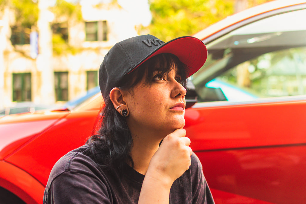 WTAC Snapback Cap - Black / Black