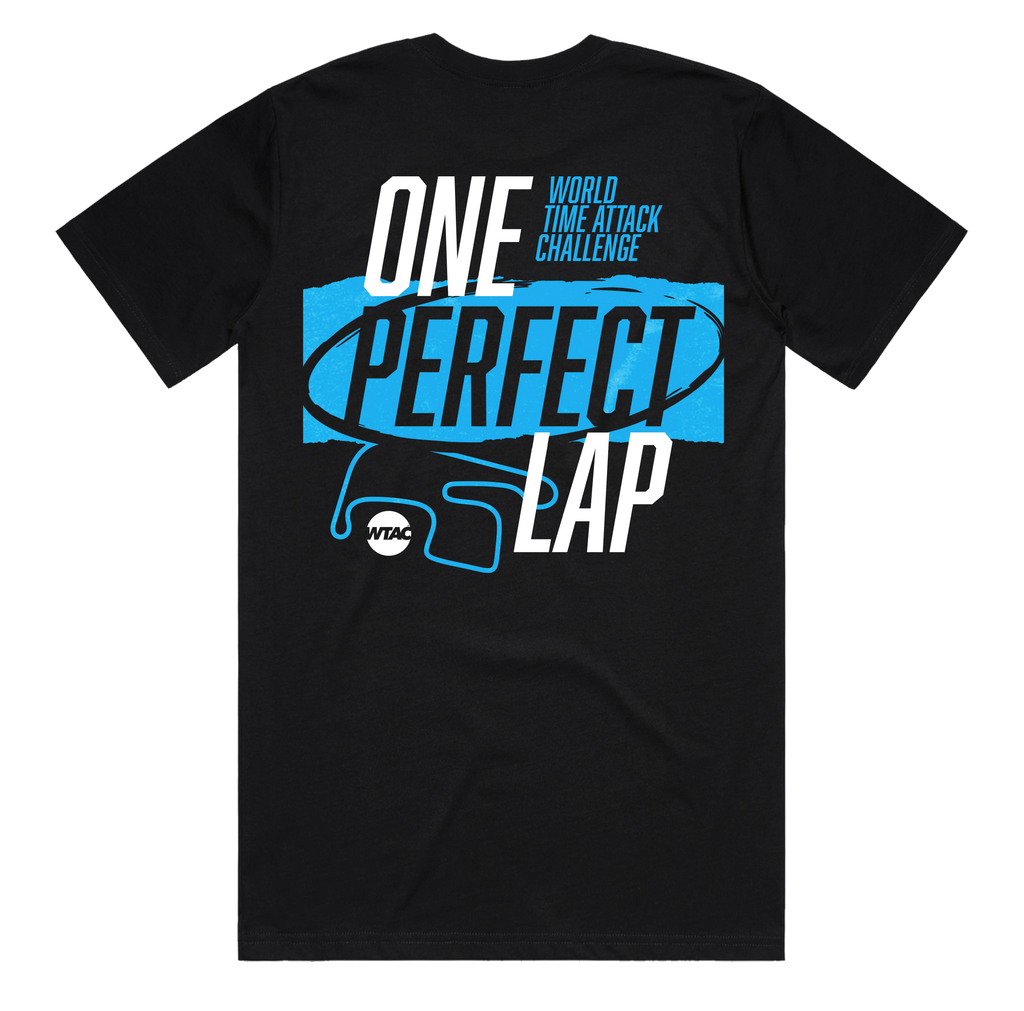 WTAC 2025 - One Perfect Lap T-Shirt - Black / Blue