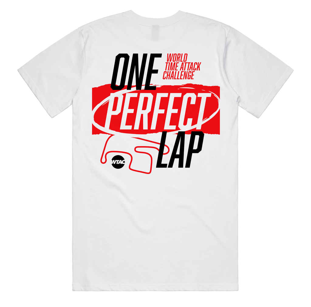 WTAC 2025 - One Perfect Lap T-Shirt - White / Red