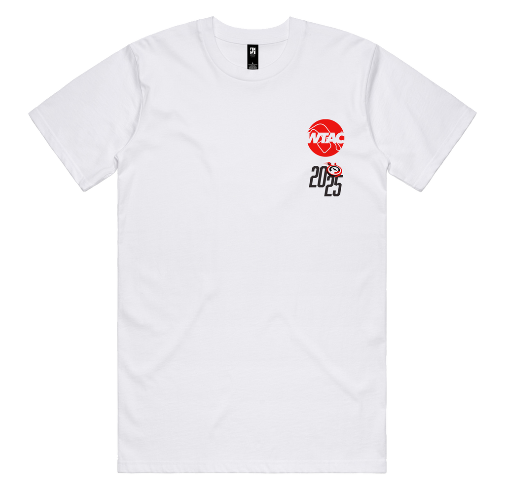 WTAC 2025 - One Perfect Lap T-Shirt - White / Red