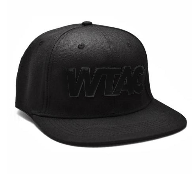WTAC Snapback Cap - Black / Black